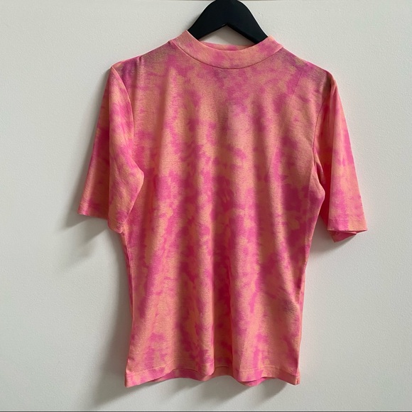 Mockneck Tie Dye Tee - Picture 1 of 4
